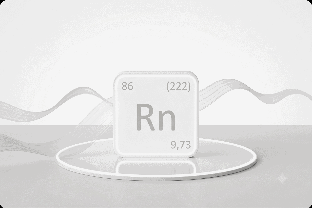 Standalone radon indication device